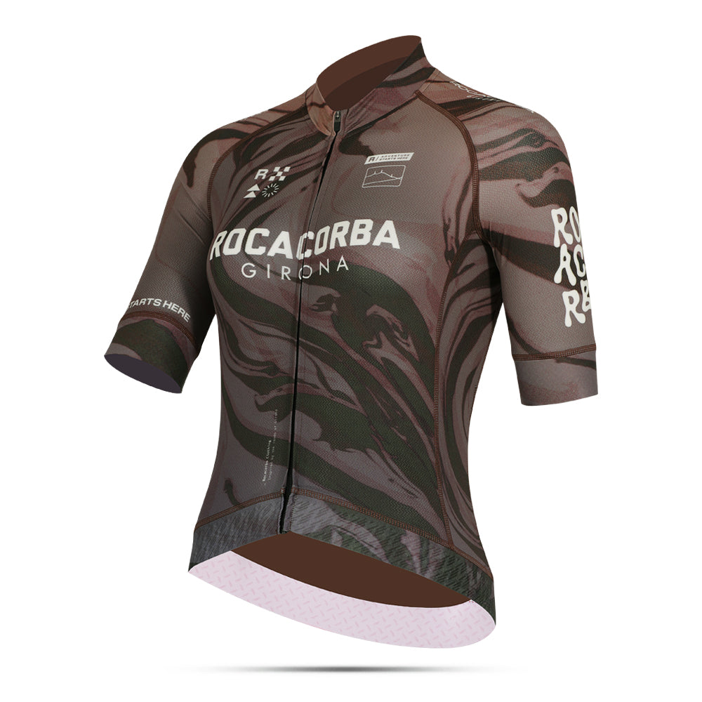 ROCACORBA Sant Grau Women サイクルジャージ MOCHA JERSEY WOMEN - ROCACORBA CLOTHING GIRONA – Rocacorba