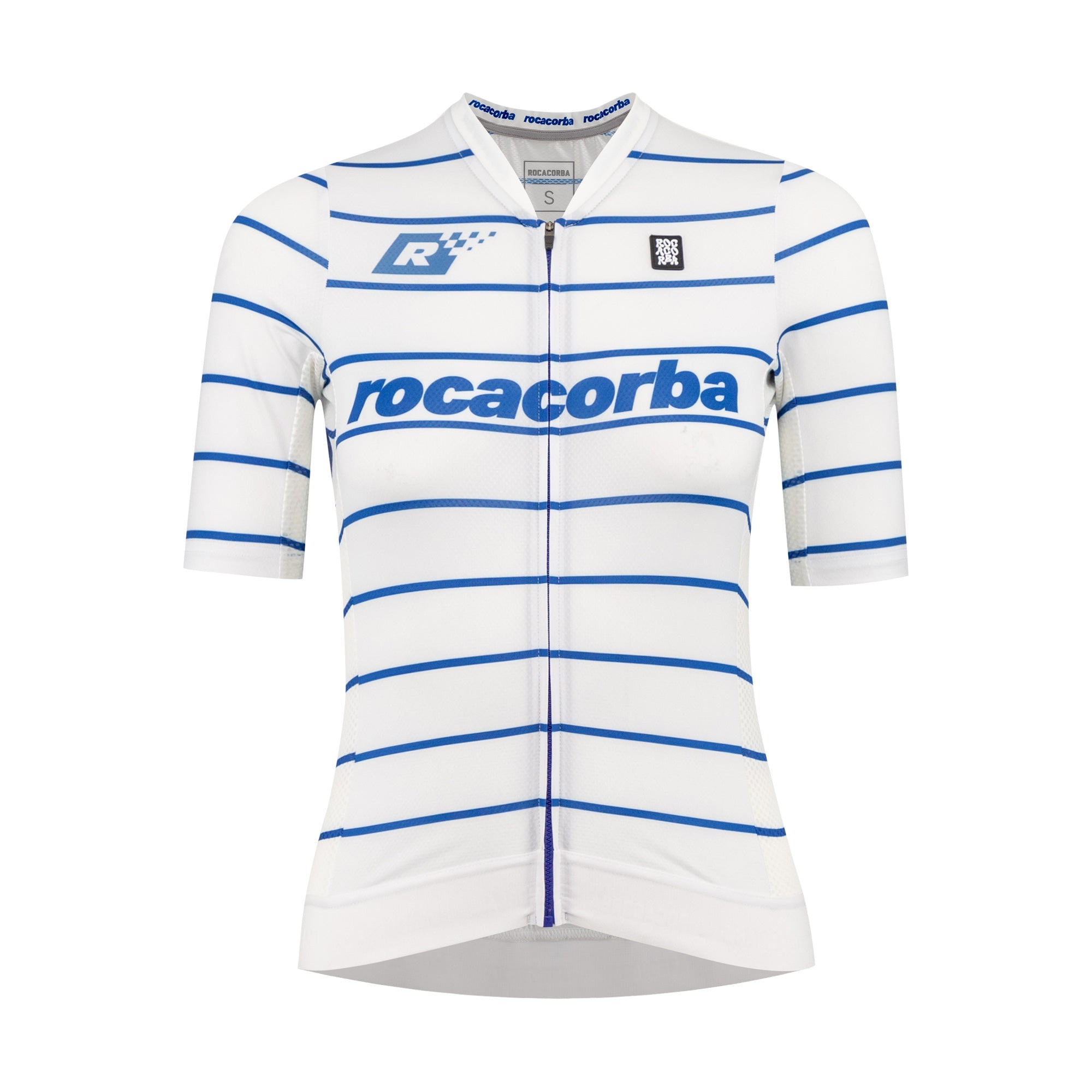 Camiseta Retro Mod Línea Blanca para Mujer