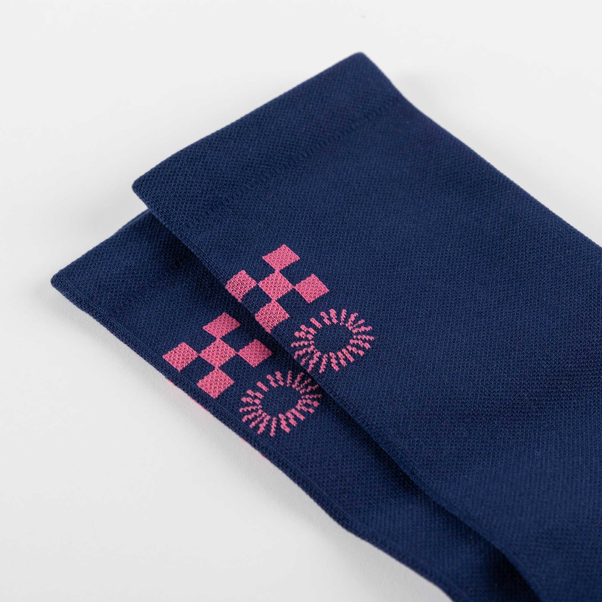 Calcetines de Carrera Azul Marino y Rosa