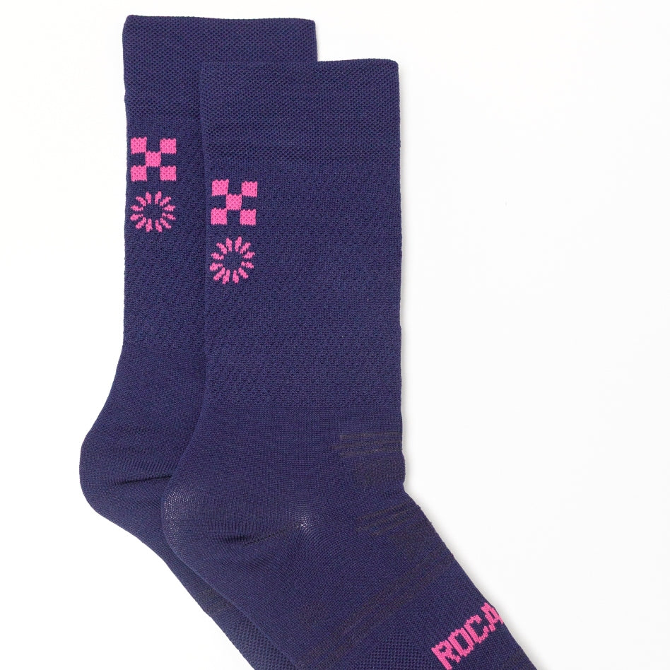 Calcetines de Carrera Azul Marino y Rosa