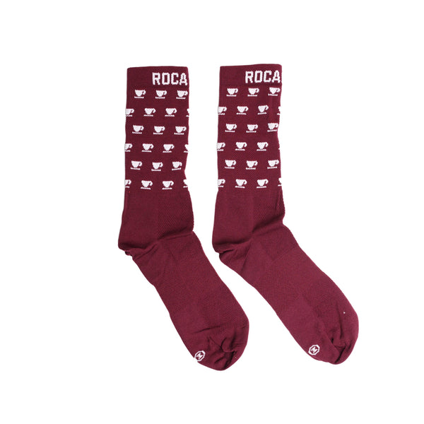 Cafe Socks Burgundy