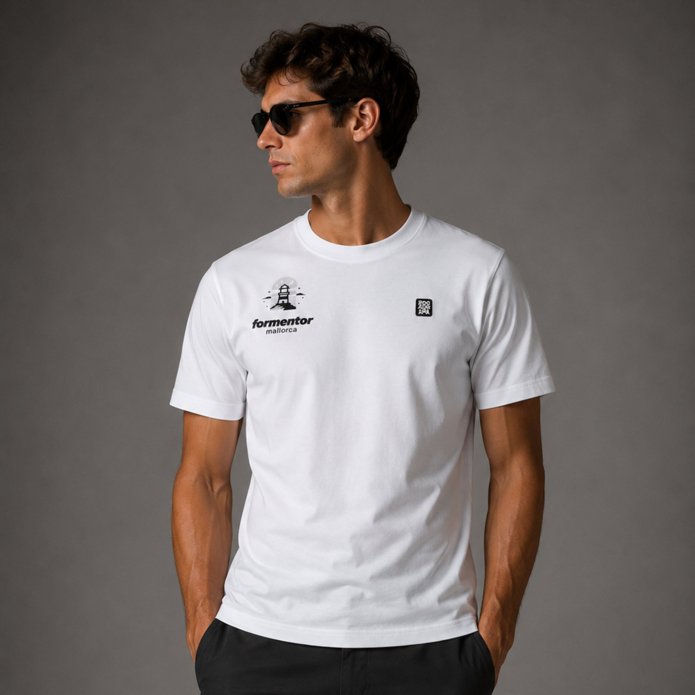 Mallorca Lighthouse Whiteout T-Shirt