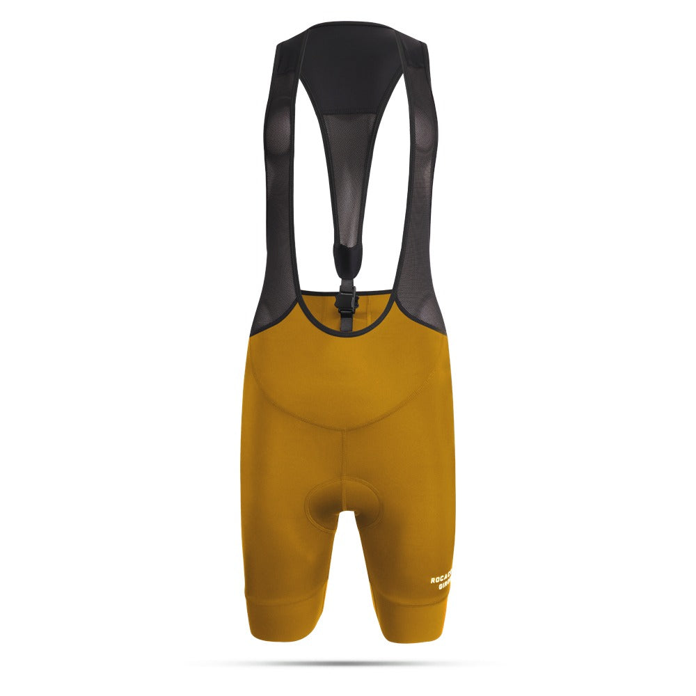 Women Bib Shorts Mustard
