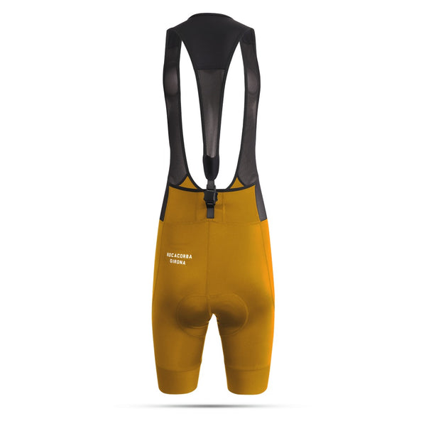 Women Bib Shorts Mustard